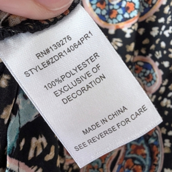 DR2 by Daniel Rainn nwot Peplum Back Sz LG - Picture 4 of 8